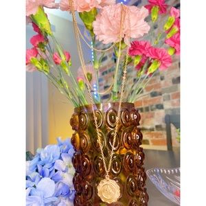 Bohemian gold layered necklace